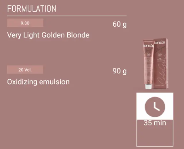 Sensus Color Grace M3K 9.30 Natural Golden Very Light Blonde 100ml - (μόνιμη βαφή φυσικό πολύ ανοιχτό ξανθό ντορέ) 3