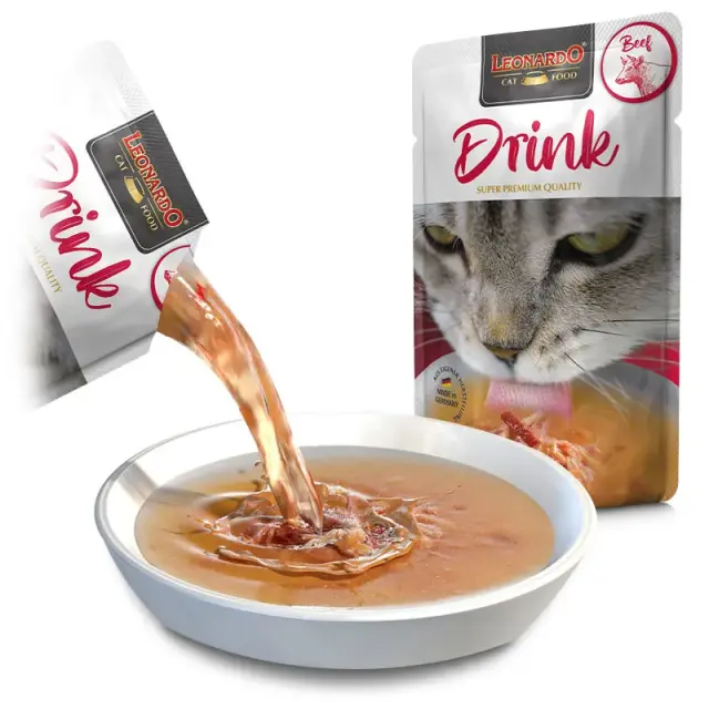 Leonardo Drink Beef Σούπα για Γάτες με Βοδινό 40gr 2