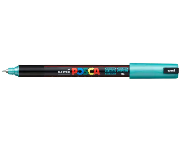 Μαρκαδόρος Σχεδίου Uni Posca PC-1MR με πάχος μύτης 0.7mm - Metallic GreenPC-1MR(E) - METAΛ-ΠPAΣ