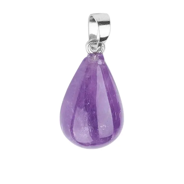 Αμέθυστος Δάκρυ 24.5x14mm σε Κρεμαστό - 1τεμ