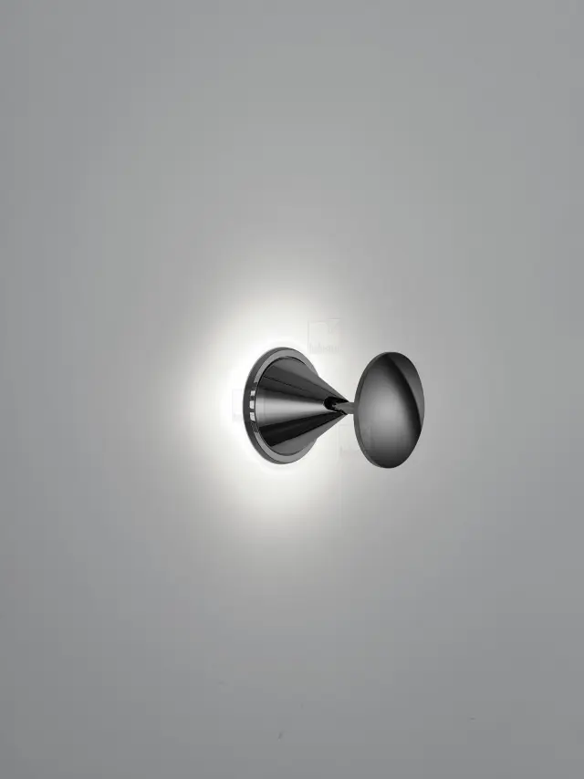 PINO Φωτιστικό Τοίχου & Οροφής LED Black Chrome IP20 Μαύρο
