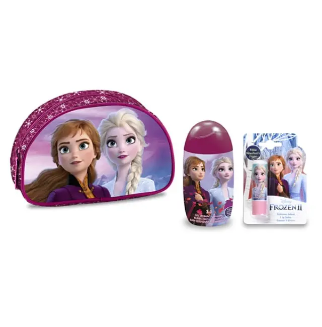 Frozen Παιδικό Νεσεσέρ Δώρου με Σαμπουάν & Αφρόλουτρο 2-σε-1 120ml & Βάλσαμο για τα Χείλη 4g Beauty Toilet Bag