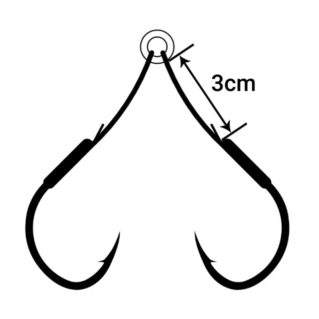 Assist Hooks Διπλά Hayabusa FS-457 3/0 2
