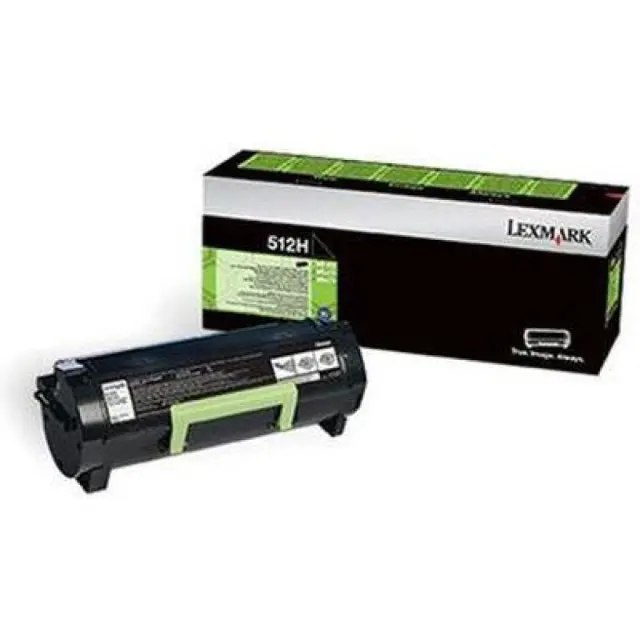 Lexmark 512H Γνήσιο Toner Laser Εκτυπωτή Μαύρο High Capacity Return Program 5000 Σελίδων 51F2H00