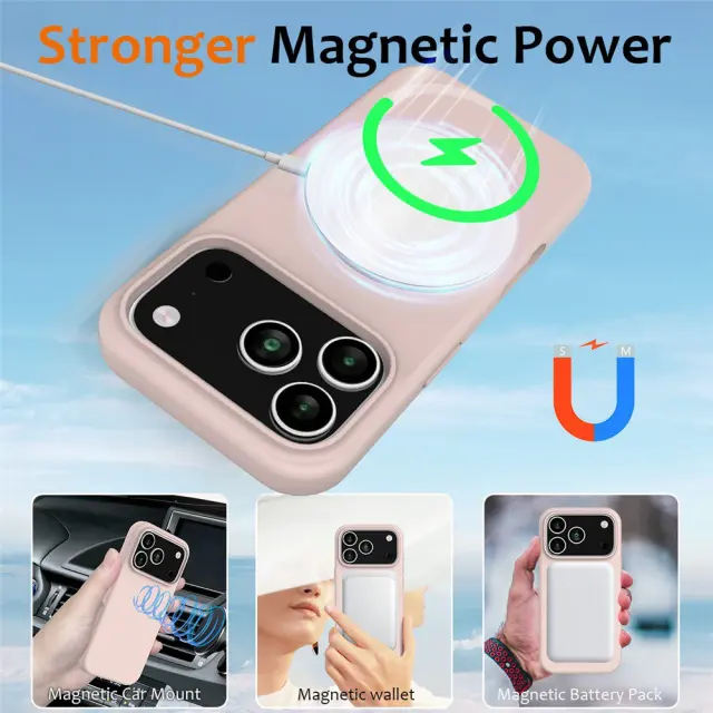 MagSafe Θήκη για iPhone 17 Pro/18 Pro-Pink OEM 2