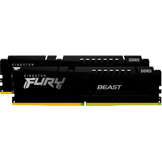 Kingston DIMM 32 GB DDR5-6000 (2x 16 GB) Dual-Kit (black, KF560C30BBEK2-32, Fury Beast, INTEL XMP, AMD EXPO)