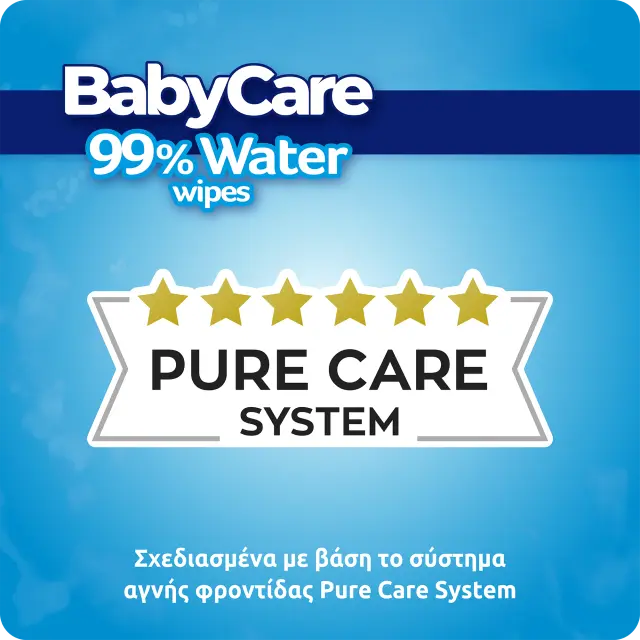 BabyCare Μωρομάντηλα με 99% Νερό, χωρίς Οινόπνευμα & Parabens 16x72τμχ 2
