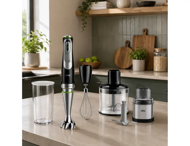Ραβδομπλέντερ Braun MultiQuick MQ9138XI με τεχνολογία ActiveBlade, ισχύ 1200W και 3 ταχύτητεςMQ9138XI