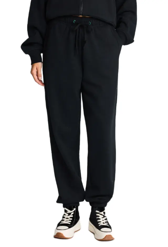 FunkyBuddha γυναικείο high rise παντελόνι jogger με λάστιχο FBL014-103-02-1 2