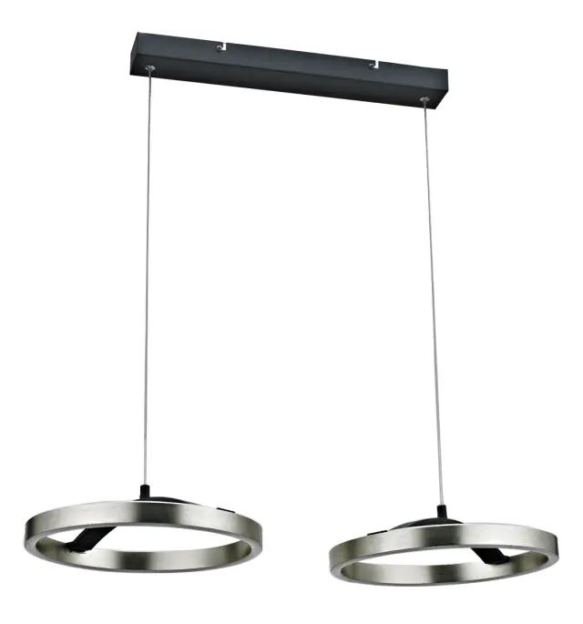 POWERTECH LED φωτιστικό οροφής HLL-0203, 42W, 4000K, 70x30x120cm, ασημί/μαύρο