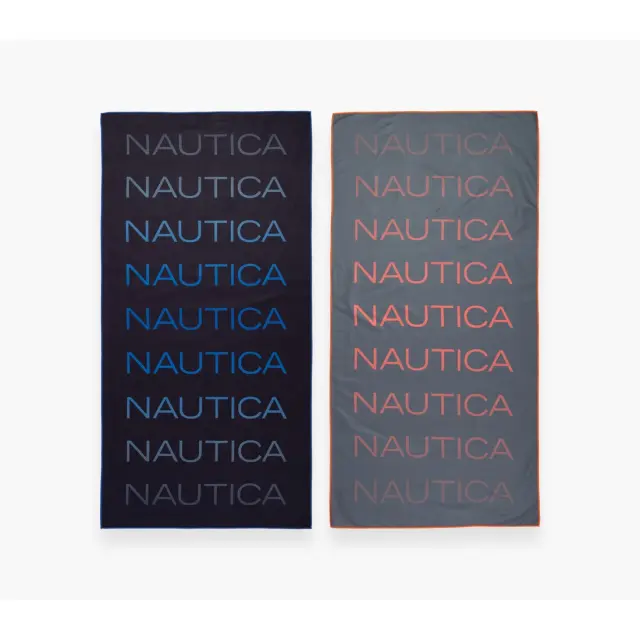 Nef-Nef Homeware Πετσέτα Θαλάσσης Nautica Spread 80x160 Γκρι 2