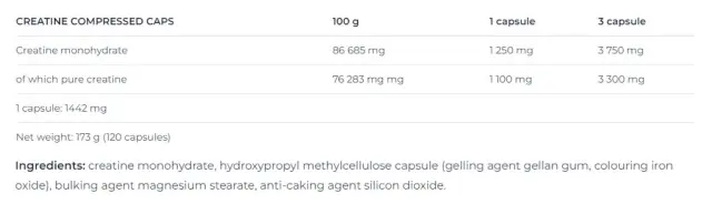 Nutrend Creatine Compressed Caps 2