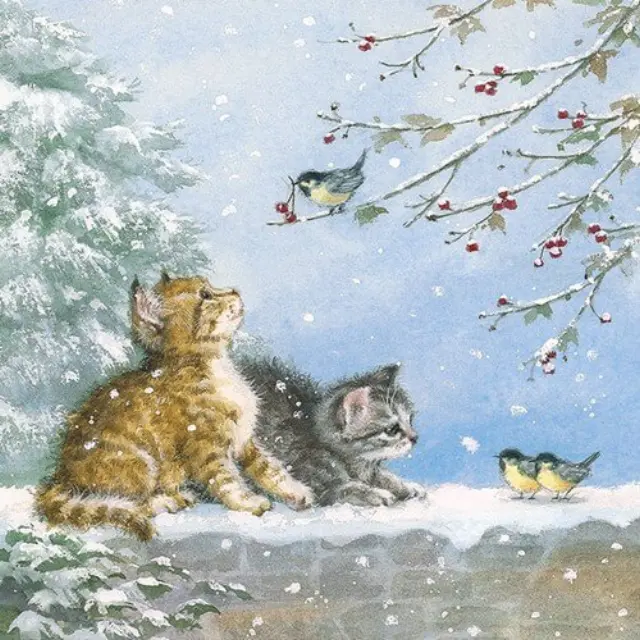 Χαρτοπετσέτα για decoupage, Watching Birds,1 τεμ.