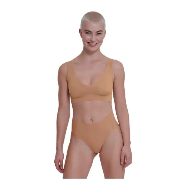 Sloggi Γυναικείο Μπουστάκι ZERO Feel 2.0 Bralette, Χρώμα Nostalgic Brown 3