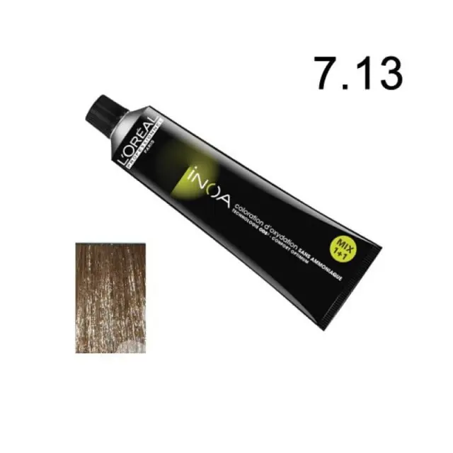 Loreal Inoa Βαφή 7,13 Ξανθό Σαντρέ Ντορέ 60ml 3
