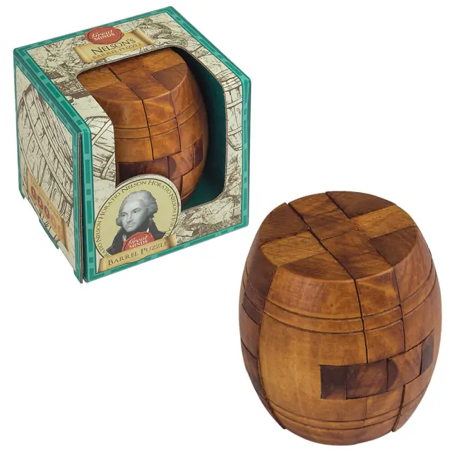 Professor Puzzle Ξύλινο Παιχνίδι Γρίφος / Puzzle Game: Nelson's Barrel Puzzle