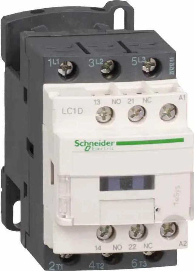 TeSys Deca contactor - 3P(3 NO) - AC-3/AC-3e - = 440 V 9 A - 24 V AC coil