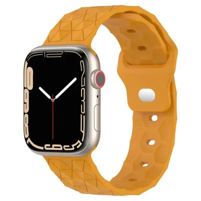 Football Texture Λουράκι για Apple Watch 38/40/41/42 (Series 10/11/12)mm- Orange OEM