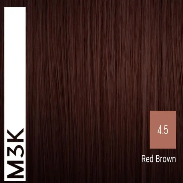 Sensus M3K Permanent Hair Color 4.5 Red Brown 100ml - (μόνιμη βαφή κόκκινο καστανό) 2