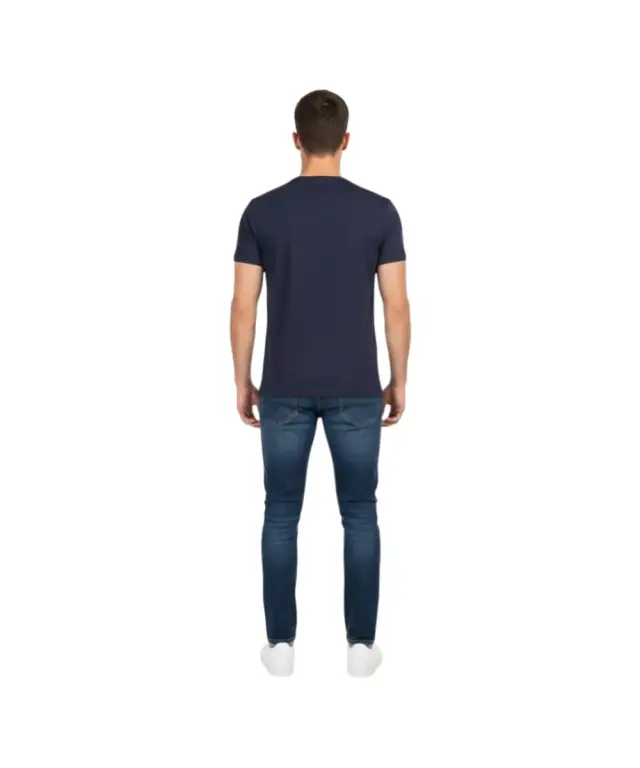 Cavalli Class - Ανδρική Μπλούζα T-Shirt Κοντομάνικη Regular Fit QXO03AJD003-04926 Μπλε 2