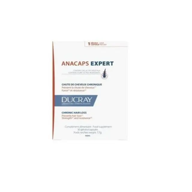 Ducray Anacaps Expert Chronic Hair Loss Συμπλήρωμα Διατροφής για τη Χρόνια Τριχόπτωση, 30caps