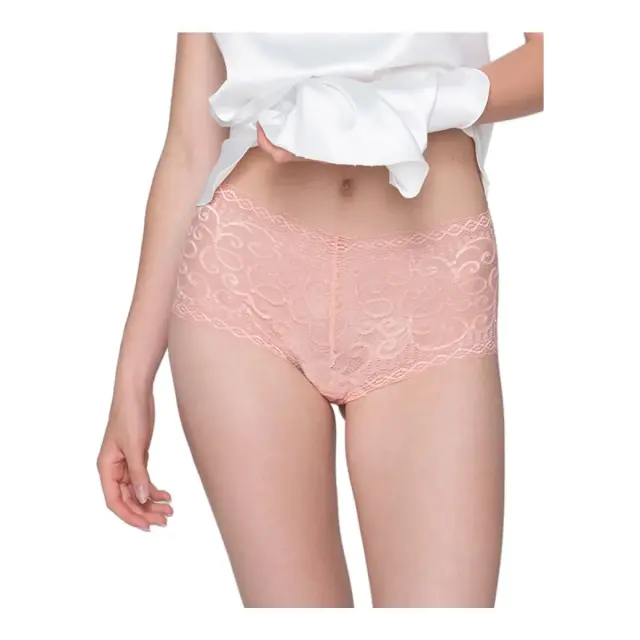 Luna Γυναικείο Boxer Hipster Lace Party, Χρώμα Ροζ