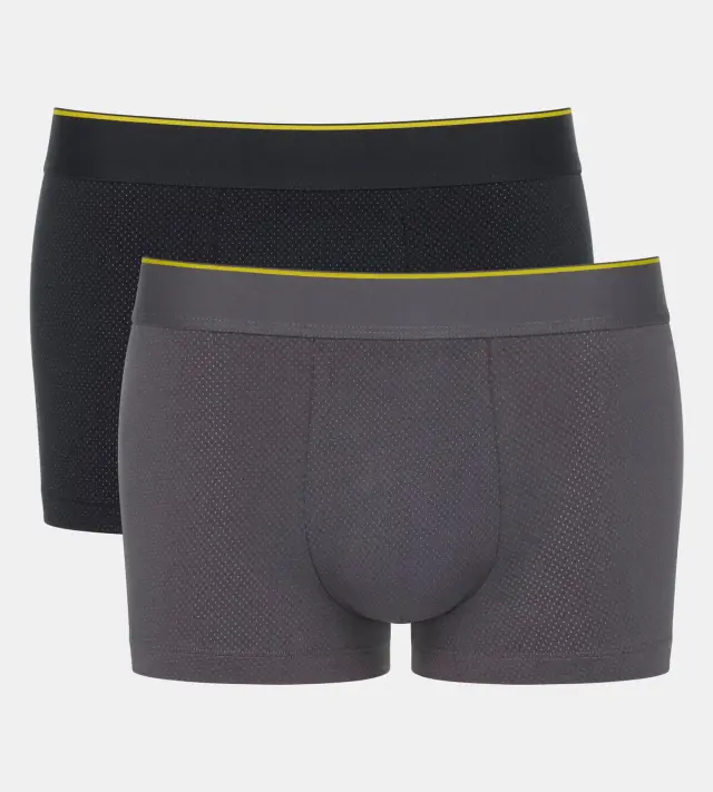 Sloggi Men Μποξεράκια Ever Airy Hipster Μαύρο-Γκρι 2TMX - M