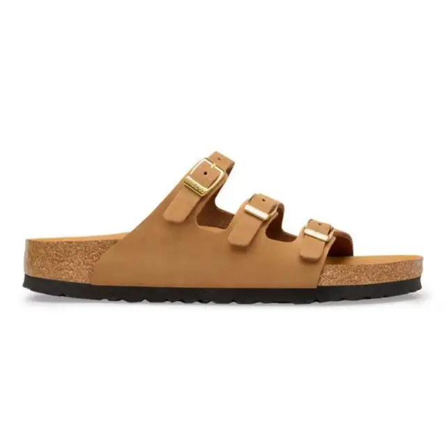 Birkenstock Πέδιλα Γυναικείο δέρμα/δέρμα Nubuck Καφέ BIR/FLORIDA 1031867 MINK - 36