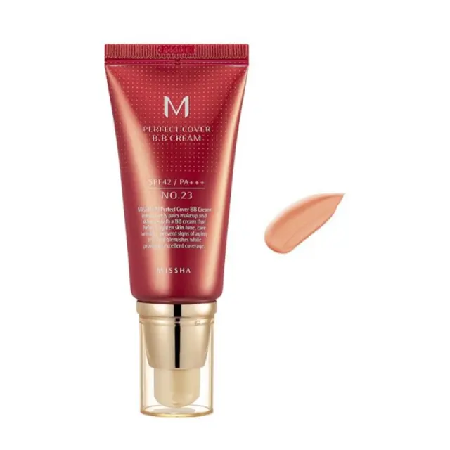 Missha M Perfect Cover PA+++ BB 23 Natural Beige Ενυδατική Κρέμα Προσώπου Ημέρας με SPF42 με Υαλουρονικό Οξύ & Ceramides 20ml