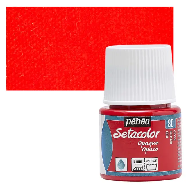 Pebeo Χρώμα Υφάσματος Setacolor Opaque - 80 Red - 45ml