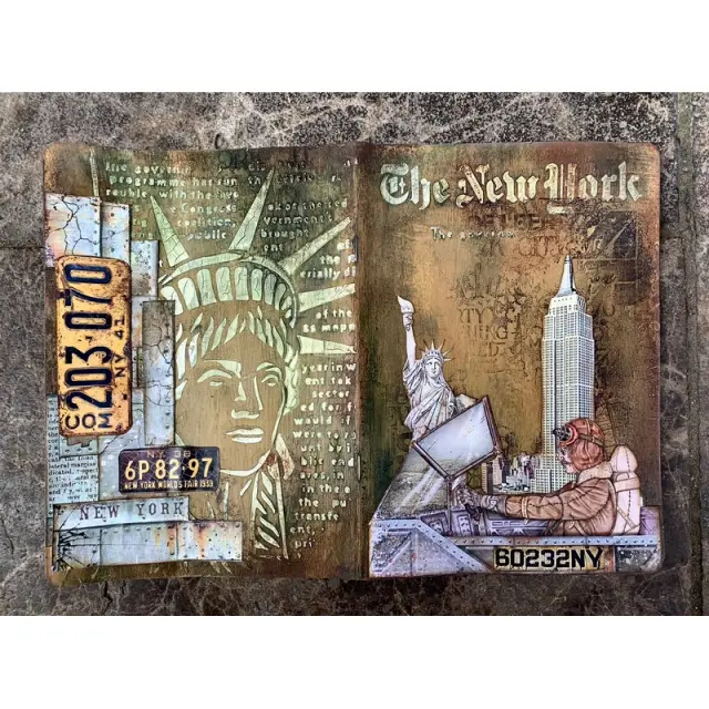 Χαρτιά scrapbooking Stamperia 10τεμ, 30.5x30.5cm, Maxi Background selection, Sir Vagabond Aviator 2