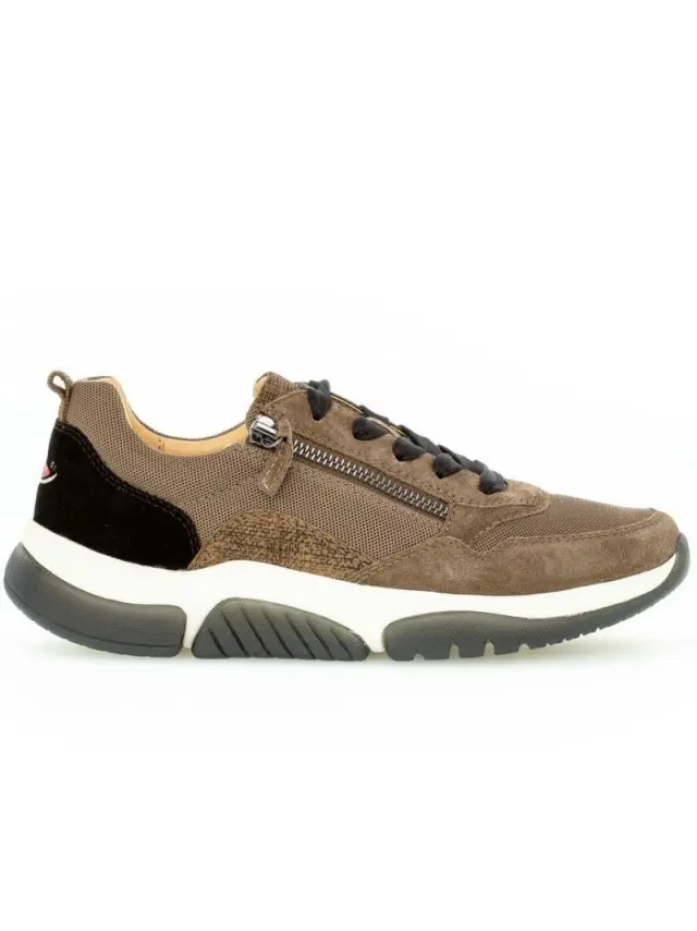 Gabor Sneakers Γυναικείο Δέρμα Νυbuck/ύφασμα Καφέ GAB/76938 30-MOHAIR SCHWA 3