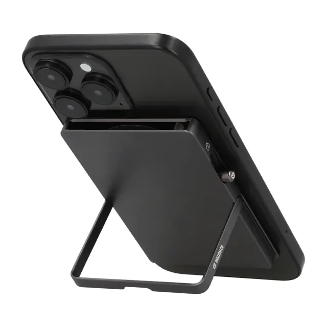 Valenta Πορτοφόλι Καρτών με RFID & Stand Κινητού / Magsafe Card Protector & Phone Stand (2 χρώματα) - Graphite Grey 2
