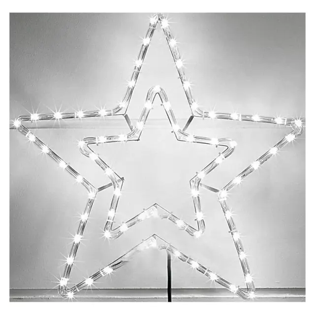 Χριστουγεννιάτικο αστέρι ψυχρό χρώμα LED 53x53cm- Christmas star 290063