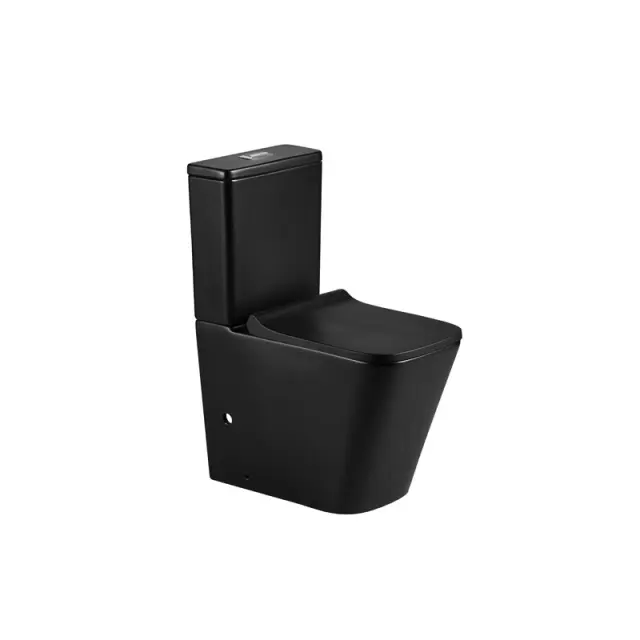 Σετ λεκάνη χαμηλής πίεσης rimless LT 2175A Black Matt KARAG 3