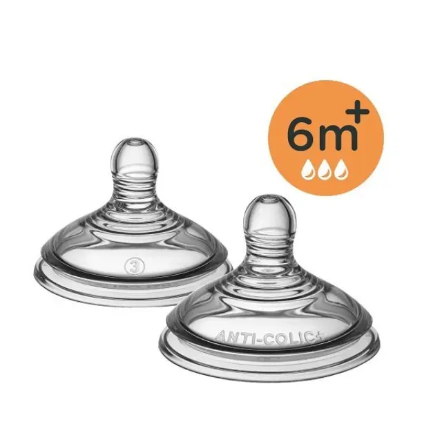 Tommee Tippee Advanced Anti-Colic Θηλές Γρήγορης Ροής (6+ μηνών) 2pcs 2