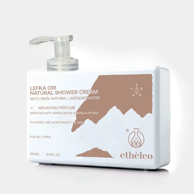 Etheleo Lefka Ori Natural Shower Cream 250ml