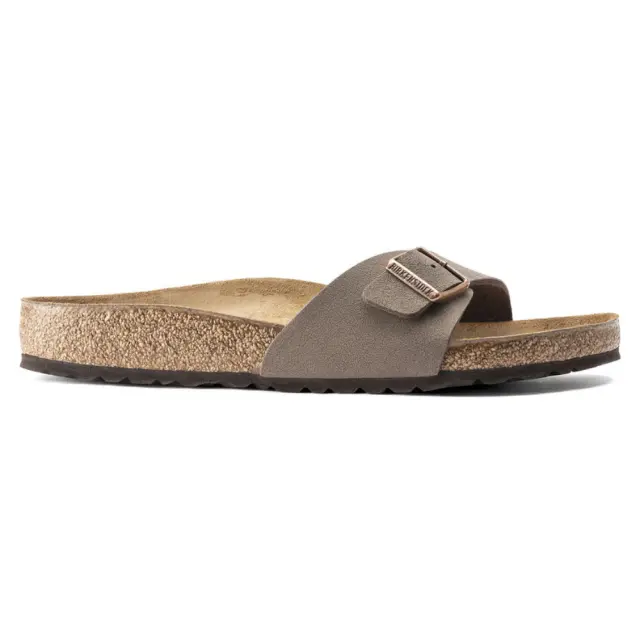 Birkenstock Πέδιλα Unisex Birko-Flor-Nubuck(ανθεκτικό υλικό της Birkenstock-επιτρέπει την επαφή με το νερό) Καφέ BIR/MADRID 040093 MOCCA