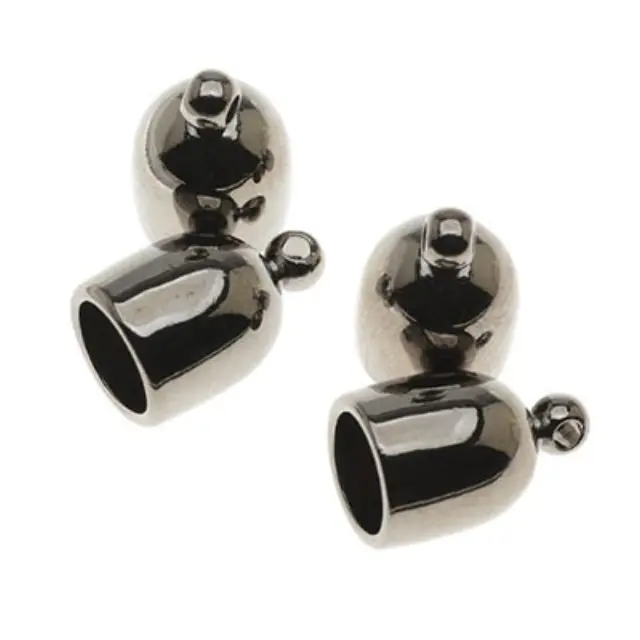 Ακροδέκτης - 12x8mm - Εσωτ.Διαμ. 6mm - Black Oxide - 4τεμ
