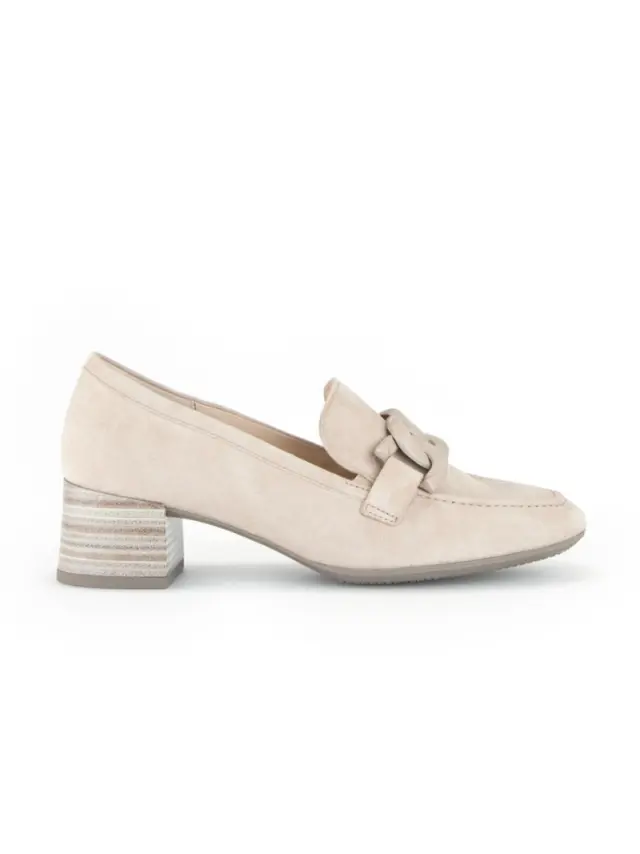 Gabor Μοκασίνια-Loafers Γυναικείο δέρμα suede Μπεζ GAB/42134 33-OAK 3