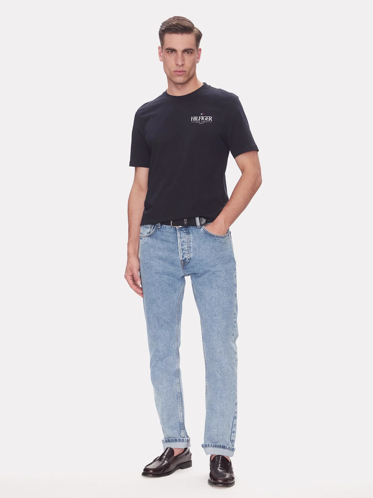 Tommy Hilfiger Μπλέ Σκούρο T-Shirt Μπλε Σκούρο - M 3