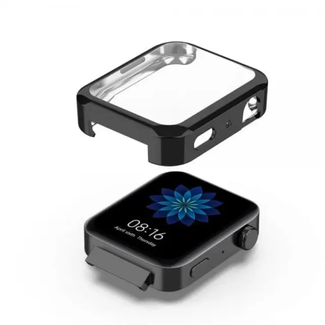 Θήκη Σιλικόνης Προστασίας για Xiaomi Mi Watch Lite Cover Black OEM