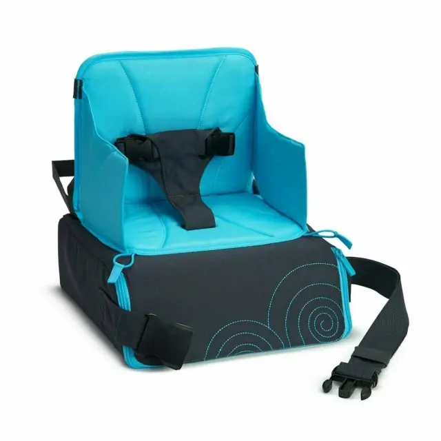 Munchkin Travel Booster Seat Τσάντα και Καρεκλάκι Φαγητού 2 σε 1 σε Γκρι/Γαλάζιο Χρώμα 1 Τεμάχιο 2
