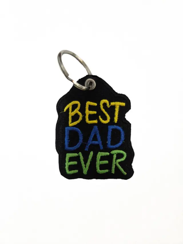 Υφασμάτινο Μπρελόκ "Best Dad Ever" 2