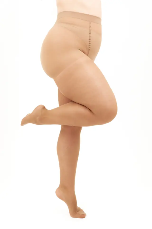 Μπεζ καλσόν plus size