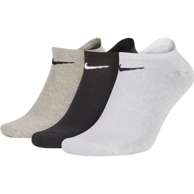 Nike Lightweight No-Show Αθλητικές Κάλτσες 3 Ζεύγη SX2554-901 - L