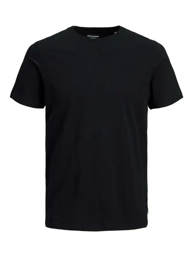 JJEORGANIC BASIC TEE SS O-NECK NOOS Black