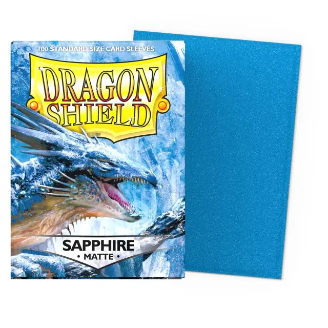 Dragon Shield Matte Sleeves - Sapphire (100 Sleeves) 2