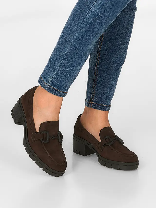 Gabor Μοκασίνια-Loafers Γυναικείο δέρμα Nubuck Καφέ GAB/32144 45-MOCCA 2