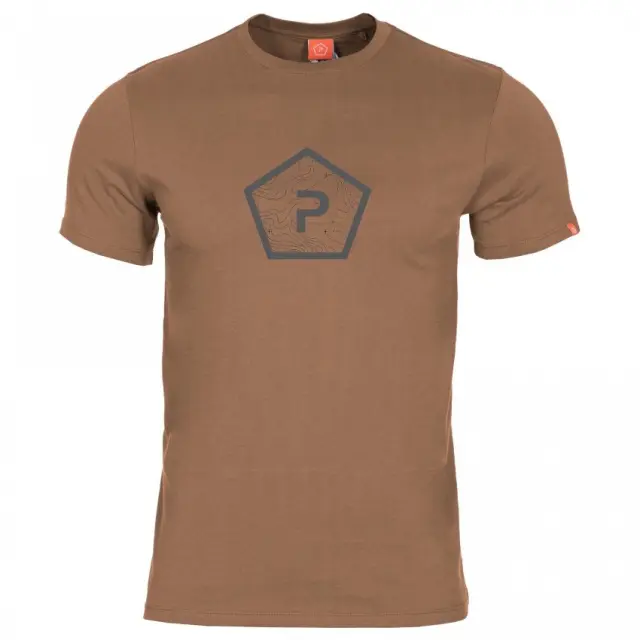 Pentagon Ageron "Shape" T-Shirt-Μπλουζάκι Μακό για Τακτική- Καθημερινή Χρήση - 03-Coyote-Καφέ